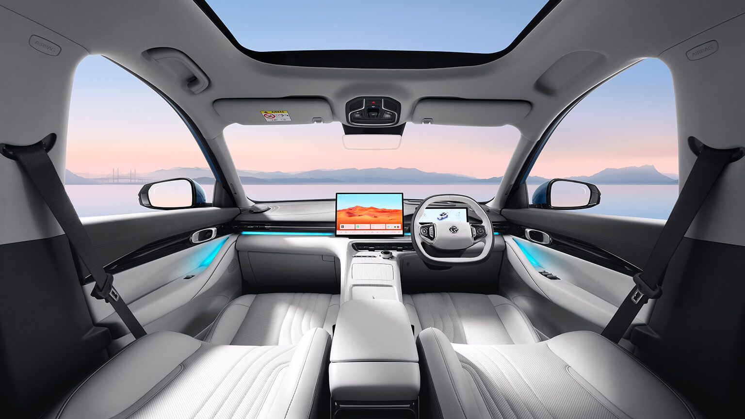 e.MAS 7 PHEV Alabaster White Interior
